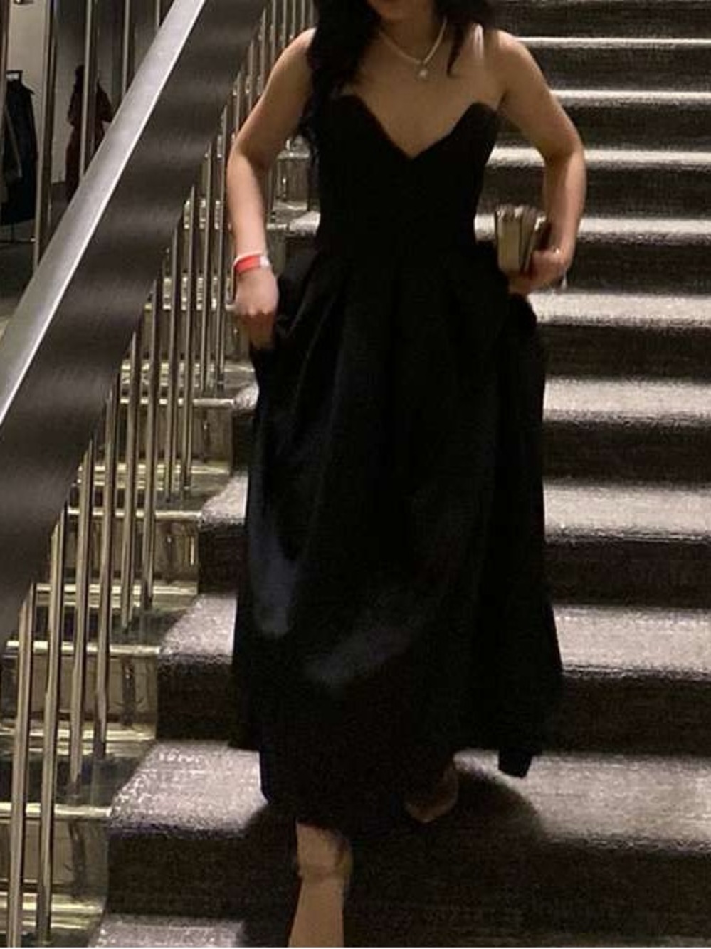 Elegant Black Strapless Dress